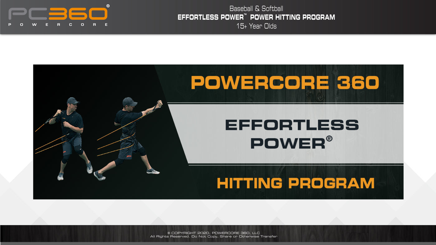 Baseball & Softball Power Hitting Program - Advanced 15+